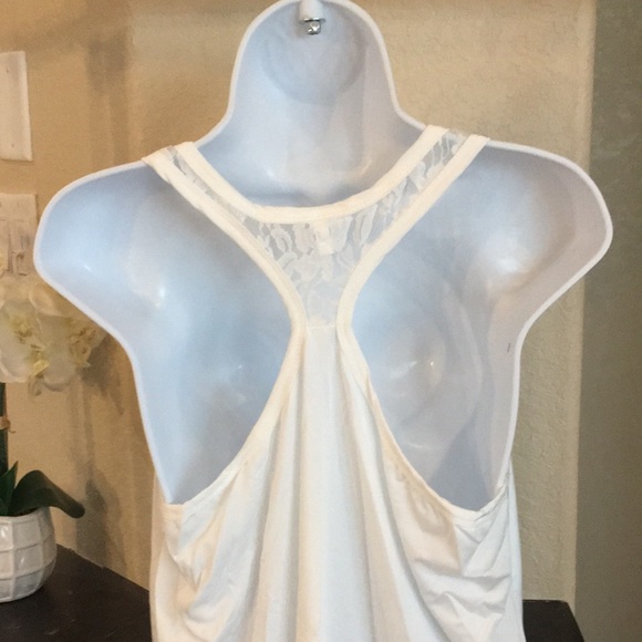 COPY - Bohemian Tank Top Shirt Size 2XL Green With Lace - Picture 4 of 6